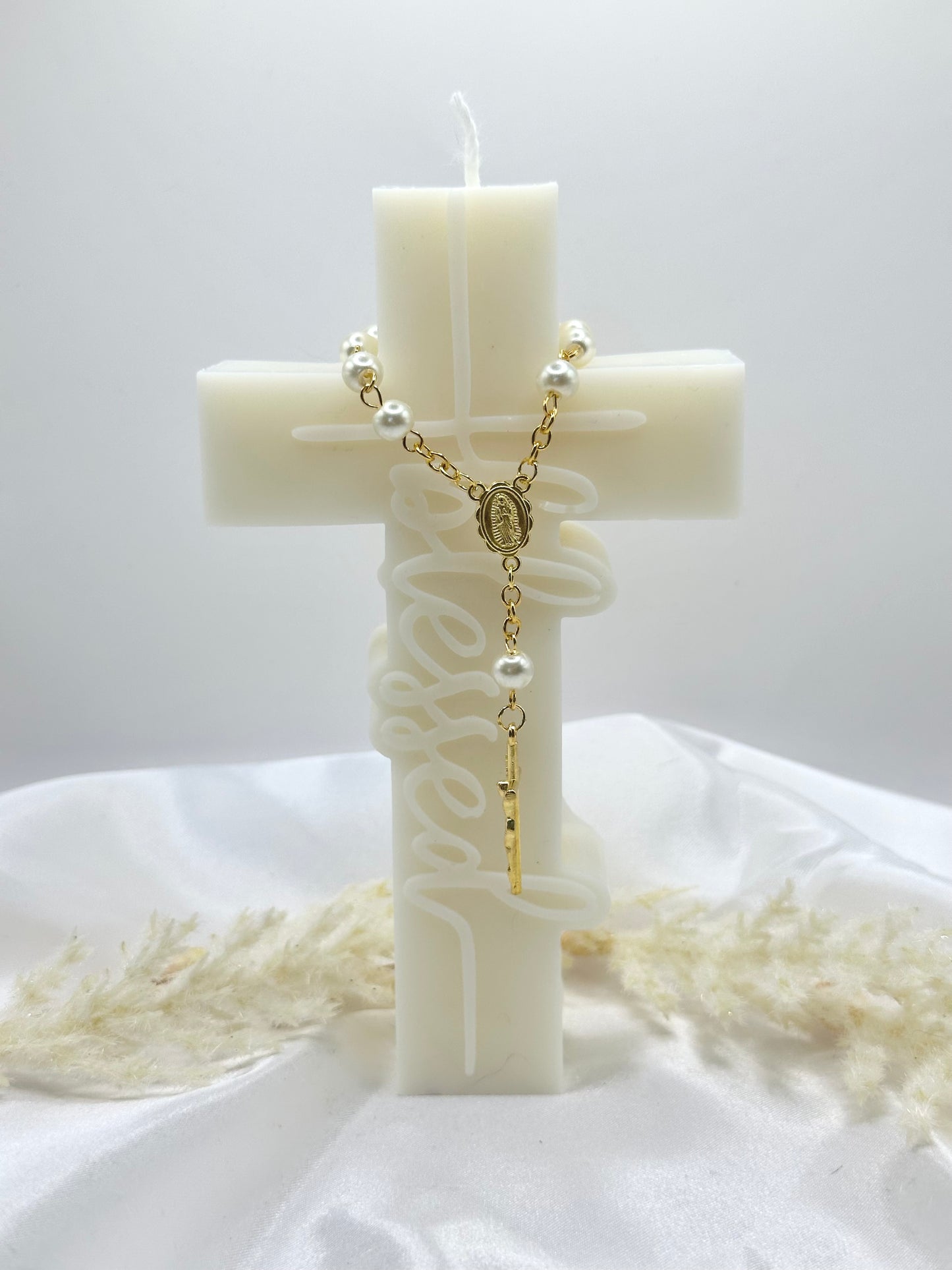 Bougie croix - Blessed