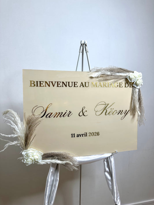 Panneau de mariage Bohème