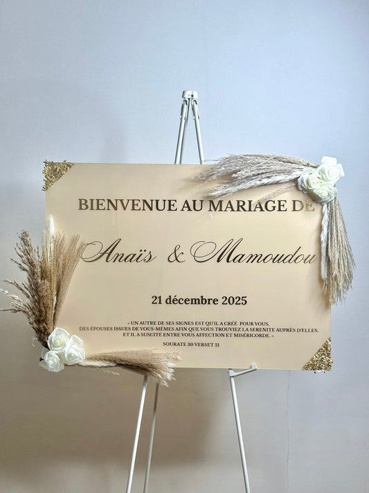 Panneau de mariage Bohème