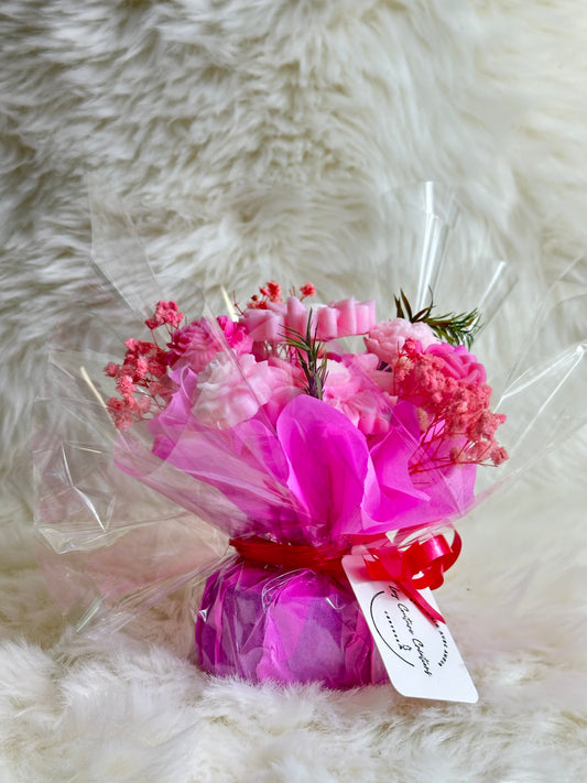 Bouquet de fleurs en bougies